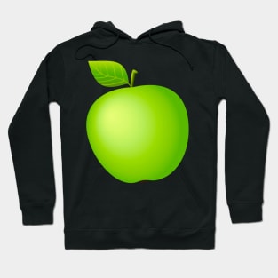 Green Apple Fresh Fruit Vegetarian Vegan Cook Hoodie